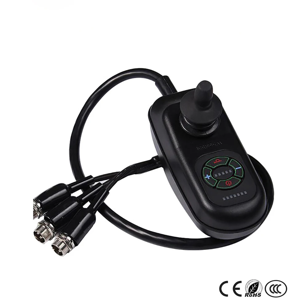 Double Drive Electric Wheelchair Controller DC 24v Brush Motor Joystick Controller For Wheelchair