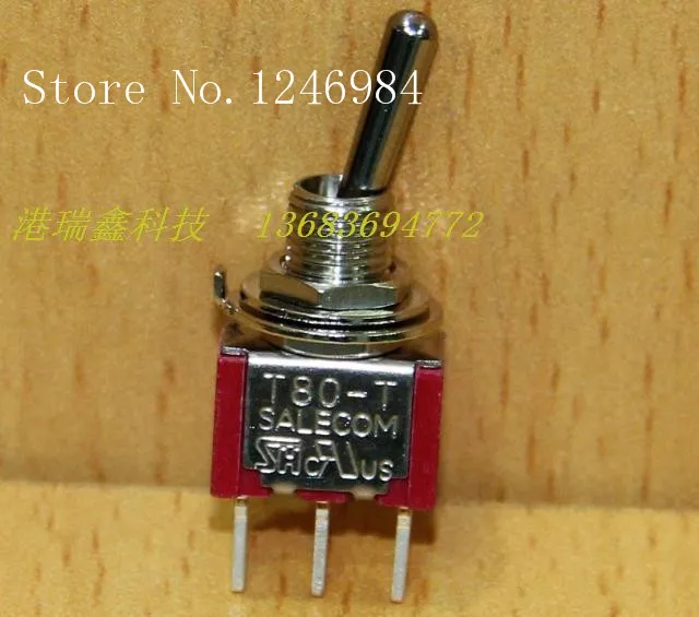 [SA]T8013C single pin tripod two tranches M6.35 small toggle switch , shaking his head rocking shaft opening T80-T Taiwan SH--50