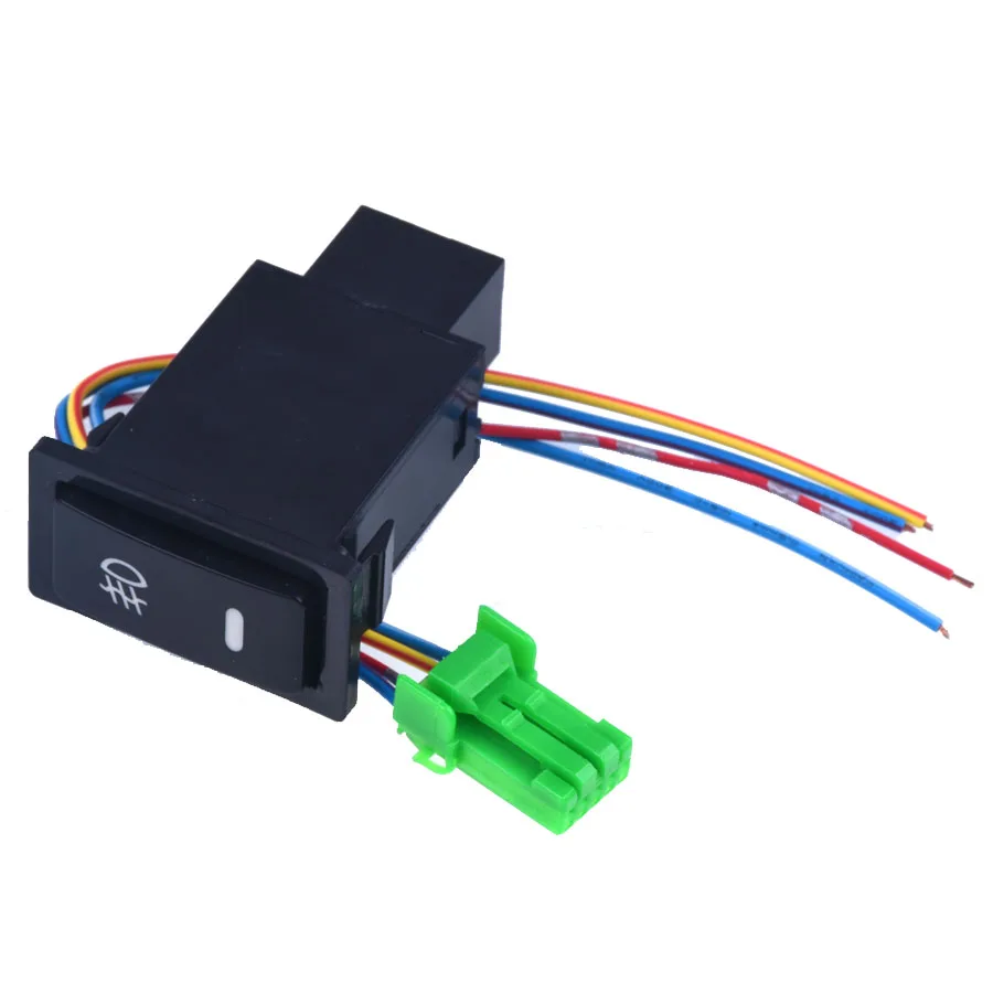 Car Switches for Toyota Corolla Vios LED Push Switch with Connector Wire Kit- Laser Fog lights Switch