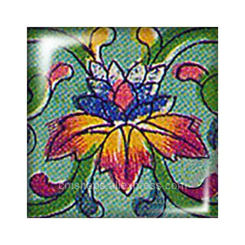 New Beauty Vintage flowers patterns 12mm/20mm/25mm/30mm Square photo glass cabochon demo flat back Making findings FB0008