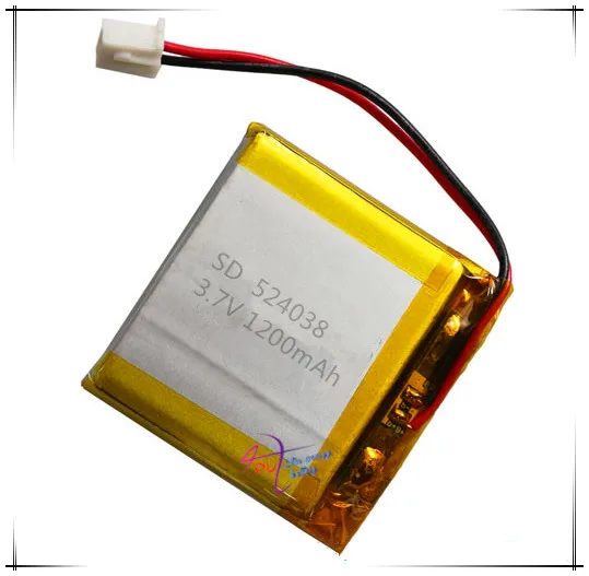 li-po XHR-2P 2.54 1200mAh 524038 504040 40*40*5.2mm 3.7V lithium polymer battery point reading machine