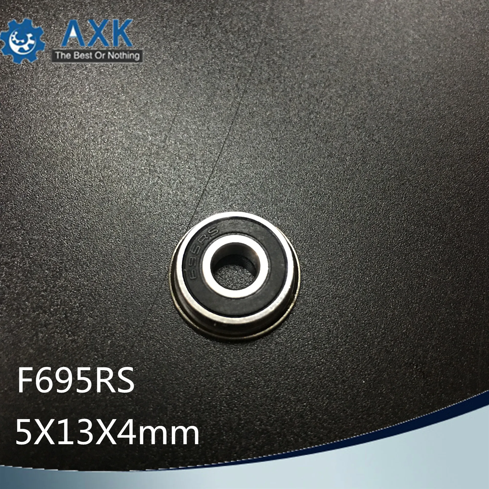 F695RS  F695 ZZ Bearing 5*13*4mm ( 10 PCS ) ABEC-1 Flanged Miniature F695-2RS Ball Bearings RF-1350DD