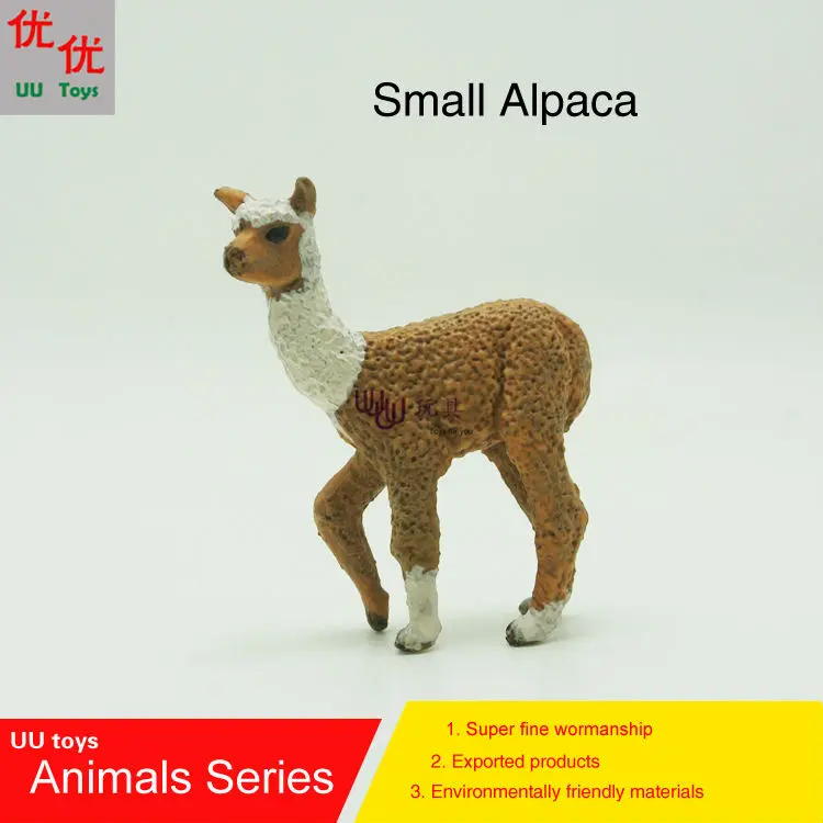 Hot toys:Small Alpaca   Simulation model  Animals   kids  toys children educational props