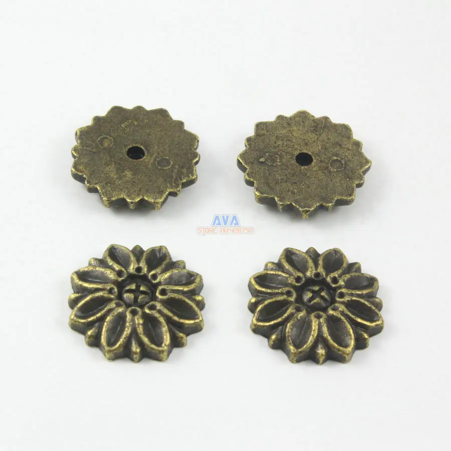 

50 Pieces Antique Brass Round Pads Upholstery Pads 22mm