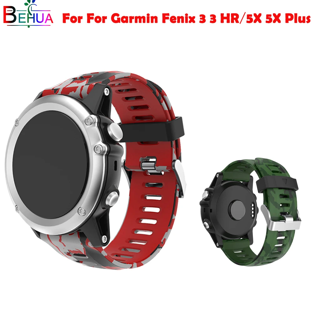 

26mm Silicone Strap Watchband For Garmin Fenix 6X 3 3HR 5X 5X plus 7X Smartwatch Replacement Fashion printing Bracelet Strap Hot