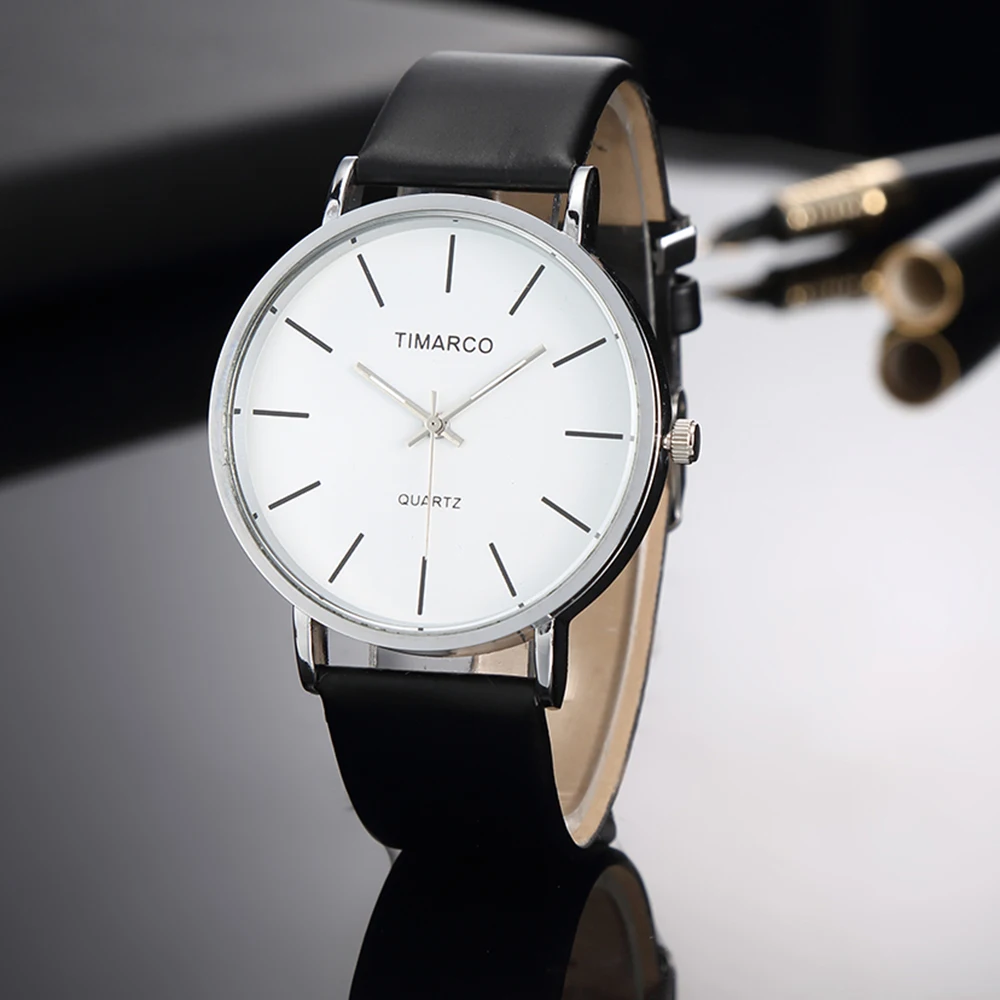 Simple Style White Leather Watches Women Fashion Watch Minimalist Ladies Casual Wrist Watch Female Quartz Clock Reloj Mujer 2023