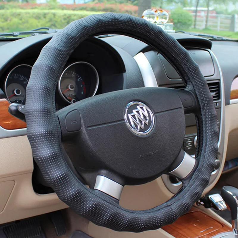 Wave Circle Hot-Selling Punching Car Steering Wheel Cover Set Four Seasons General Auto Upholstery Direction