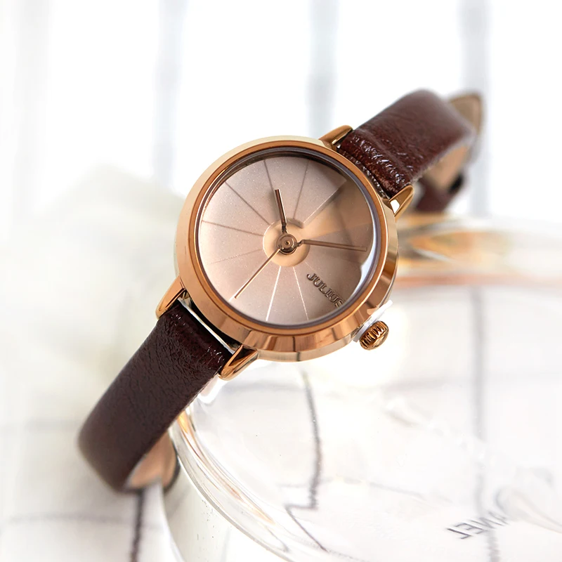 Women\'s Creative Stairs Design Slim Watch Julius Female Elegant Fashion Whatch Gift Box Packed Ladies Watch Dropshipping JA-979