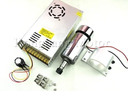 DC12-48V 0.3kw spindle motor ER11 chuck CNC 300W Spindle Motor + 52mm mount bracket + Power Supply speed governor For DIY CNC