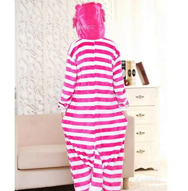 Winter New Sleepsuit Adults Cartoon Cheshire Cat Onesies Unisex Onesies Pajamas Cosplay Costumes