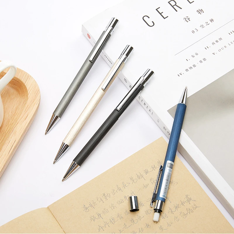 Luxury Metal Automatic Mechanical Pencil 0.5mm Graphite Drafting Writing Pencils School Office Stationery Supplies