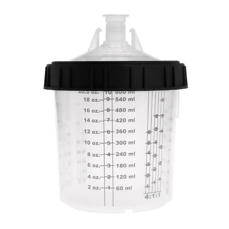 2019 new Paint Mixing Cup PPS Type H/O Quick Cup Hard Cup Inner Cup Lids 600ml Spray Gun