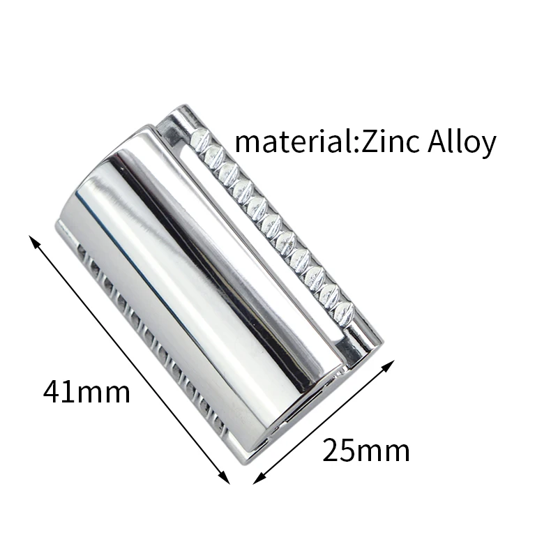 Dscosmetic classic double edge safety razor head with Chrome Color Zinc Alloy shaving razor head