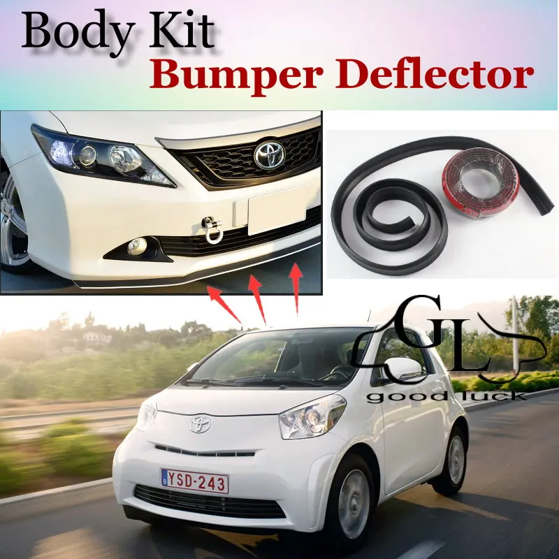 For TOYOTA iQ For Scion iQ For Aston Martin Cygnet Front Bumper Lip / Spoiler  Scratch Proof  / TOPGEAR Body Kit / Strip Skirt