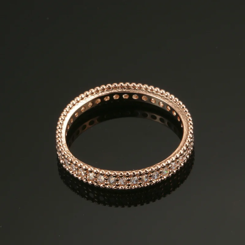 CC Ring For Women Fashion Jewelry Classic Rose Gold-Color Party Bride Wedding Engagement Accessories Anillo CC1109
