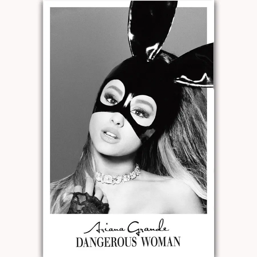 New Ariana Grande Beauty USA Actress Singer-Silk Art Poster Wall Sticker Decoration Gift