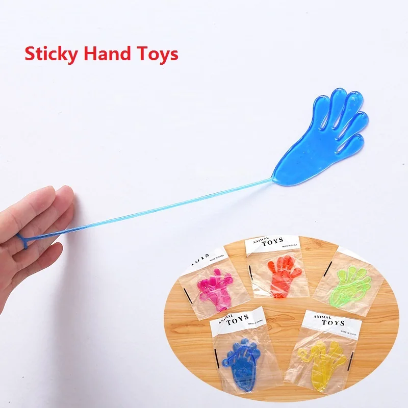 

10 Pcs/Bag Sticky Hands Palm Elastic Slap Hands Palm Toy Children Kids Party Favors Novelty Gift Funny Jokes Pranks Toys