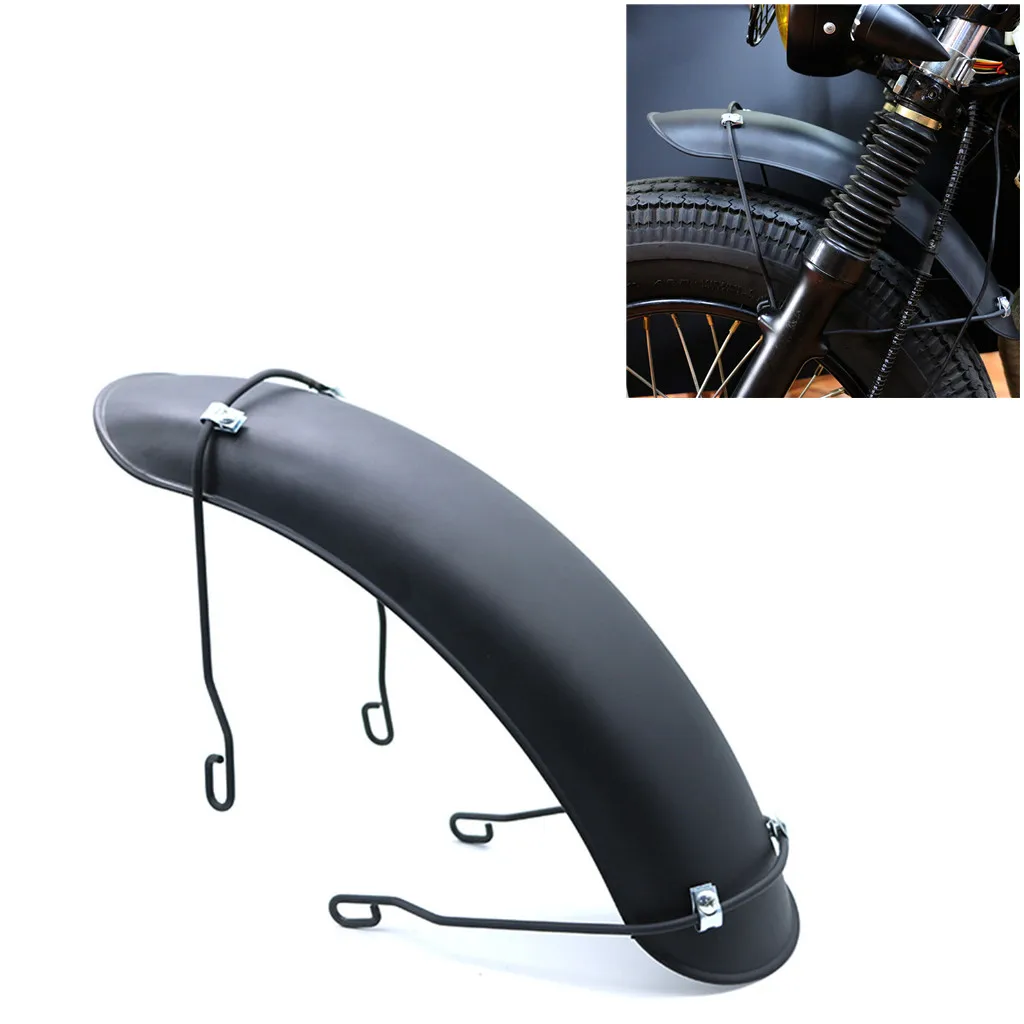 Motorcycle Front Fender Retro Mudguard Cover Black Metal For Harley Bobber Honda CG125 Cafe Racer Chopper Yamaha Tracker