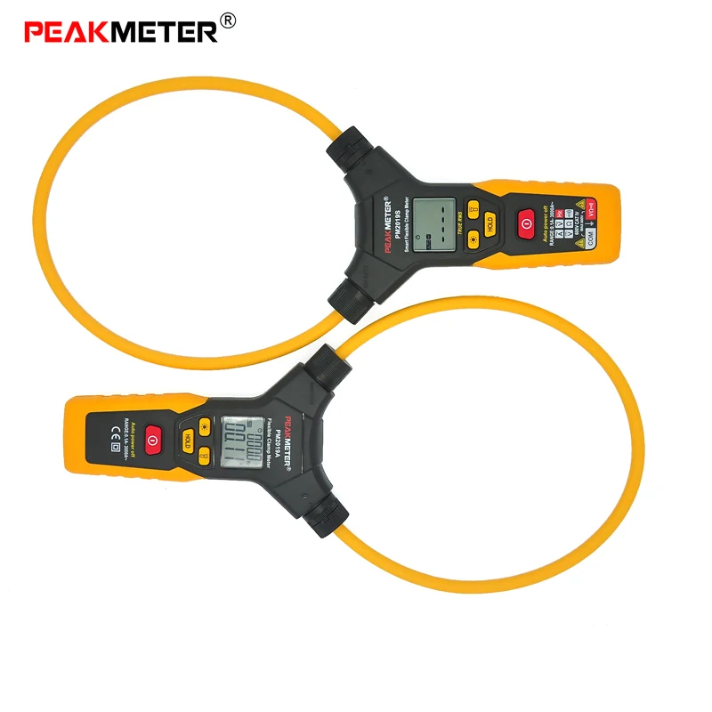 PEAKMETER PM2019A Smart AC 3000A 6000 counts Digital Flexible Clamp Meter Multimeter Handheld Current Detector Tester backlight