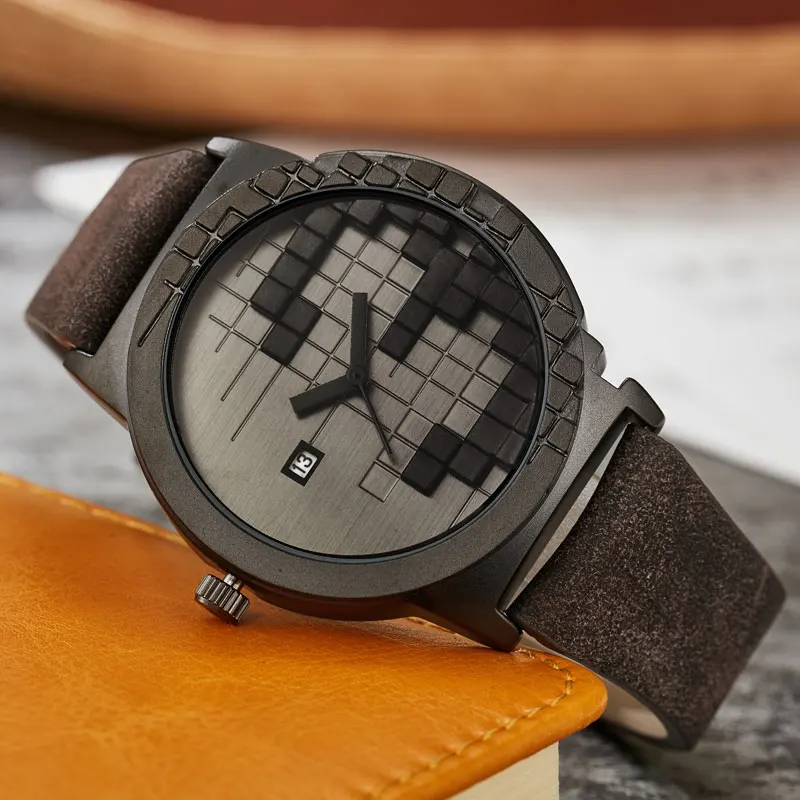 Reloj de cuarzo deportivo para hombre y mujer, cronógrafo de tres dimensiones, estilo minimalista, creativo, resistente al agua, regalo único, 2020