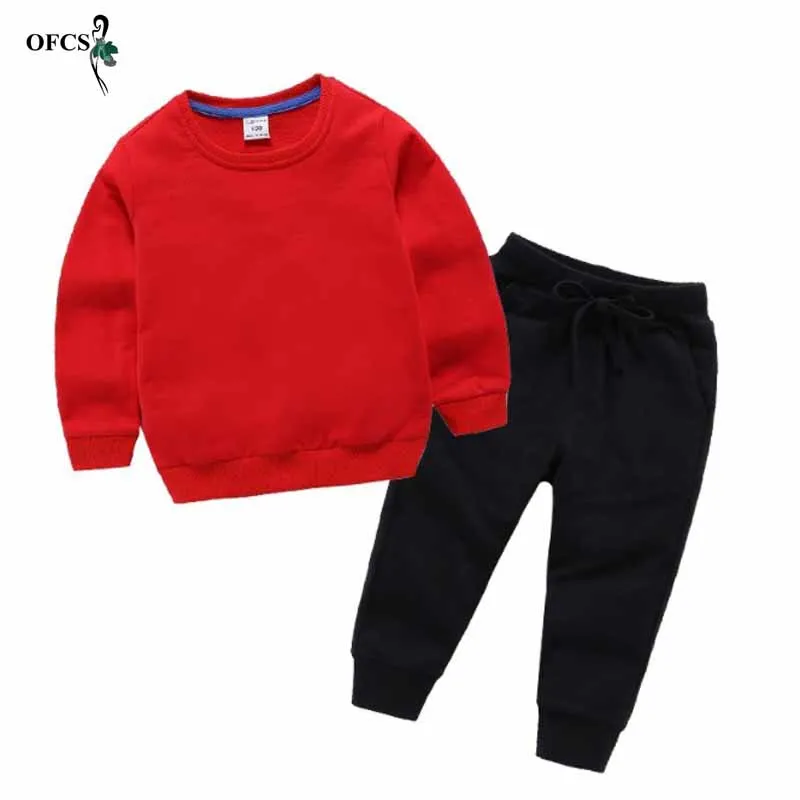 Retail Newborn Sets New Knitted Sweater Girls Casual Solid Pattern Pullover +Pants 2Pcs/Sets Kids Infant Clothes Boys Sweatshirt