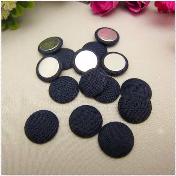 YJHSMY 24 Style 72 pcs mix/Lot 15mm Solid Fabric Covered Cloth Flat back Buttons, garment accessories,Diy BK025