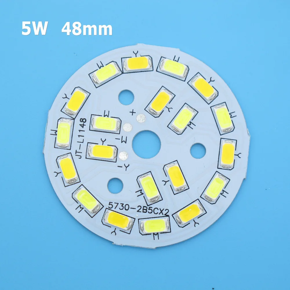 Double Color Temperature SMD5730 LED PCB 3W 5W 6W 7W 9W 12W 15W 18W White Warm White Light Source for Led Bulb