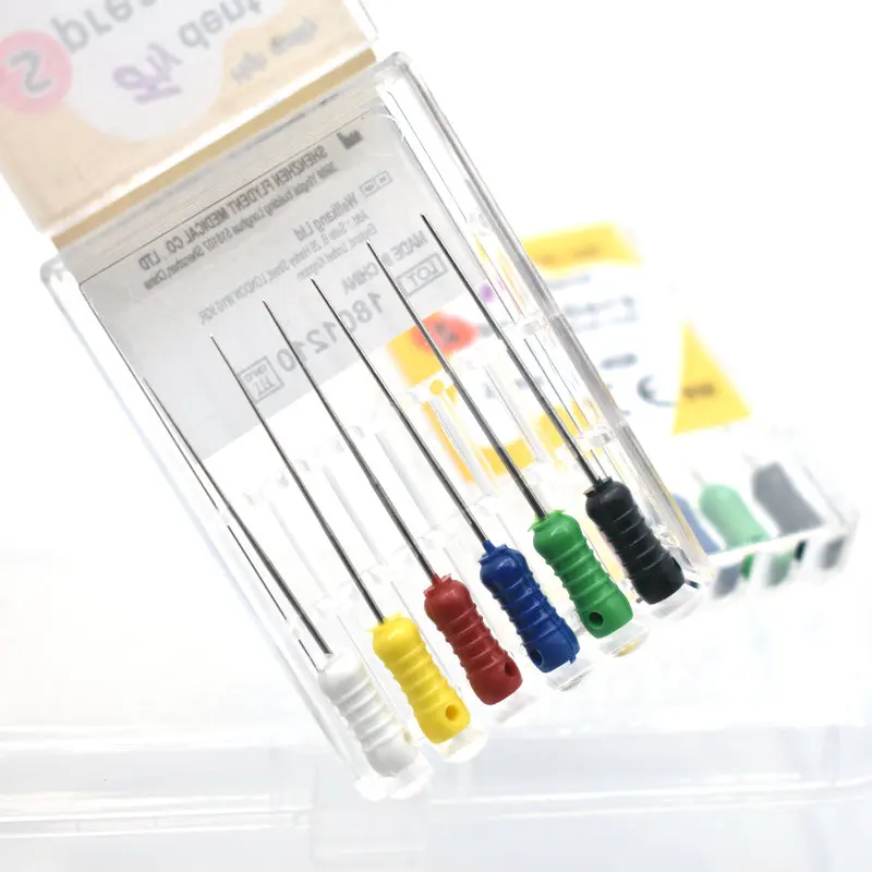 ملفات إندو لقناة الجذر الموزعة للأسنان، ملفات يدوية لقناة الجذر الندونية، أداة طبيب الأسنان من الفولاذ المقاوم للصدأ #1