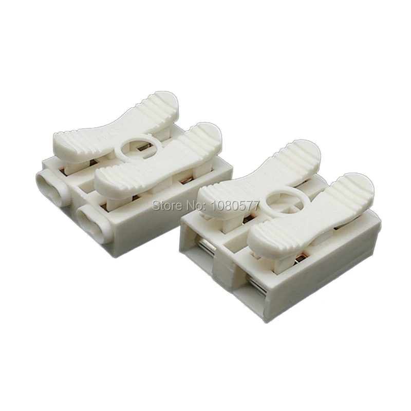 New Arrival spring push quick Wiring Terminals cable connector 2 input to 4 output no need soldering terminal 250V 6A