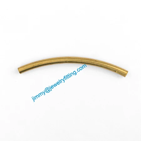 2013 New Jewelry findings Brass Bent Tubing tube spacer tube beads spacer bar for bracelet 2*31mm