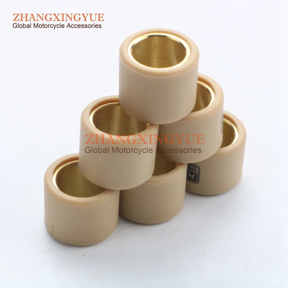 6PC Variator Weights Round 21x17mm 13g for PIAGGIO 250 Beverly Tourer Eu3 Carnaby Vespa Gts- Abs X7 X8 X9 Eu3 250cc