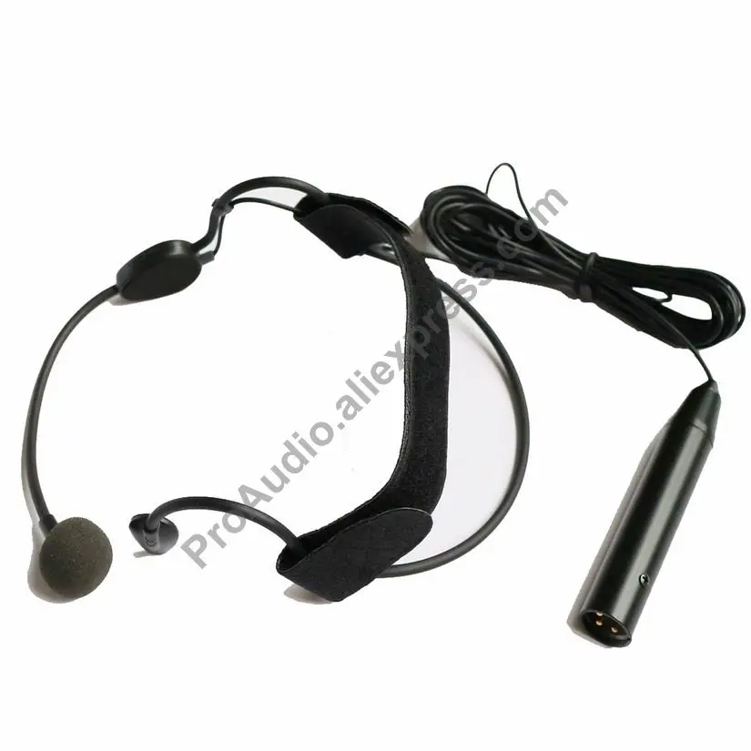 MICWL CA03 Head Wearing Headset Mike Mic Microphone 5m Cable XLR 3Pin Phantom Power 48V