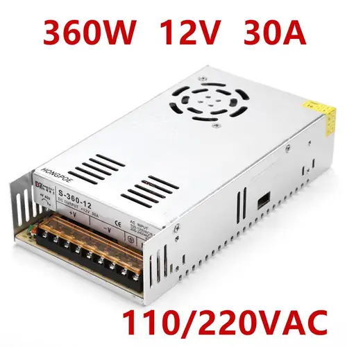 Imagen 2 del producto Fuente de alimentación LED DC 5V 12V 18V 24V 36V 48V 360W 400W fuente de alimentación conmutada transformador 100-240V AC DC SMPS