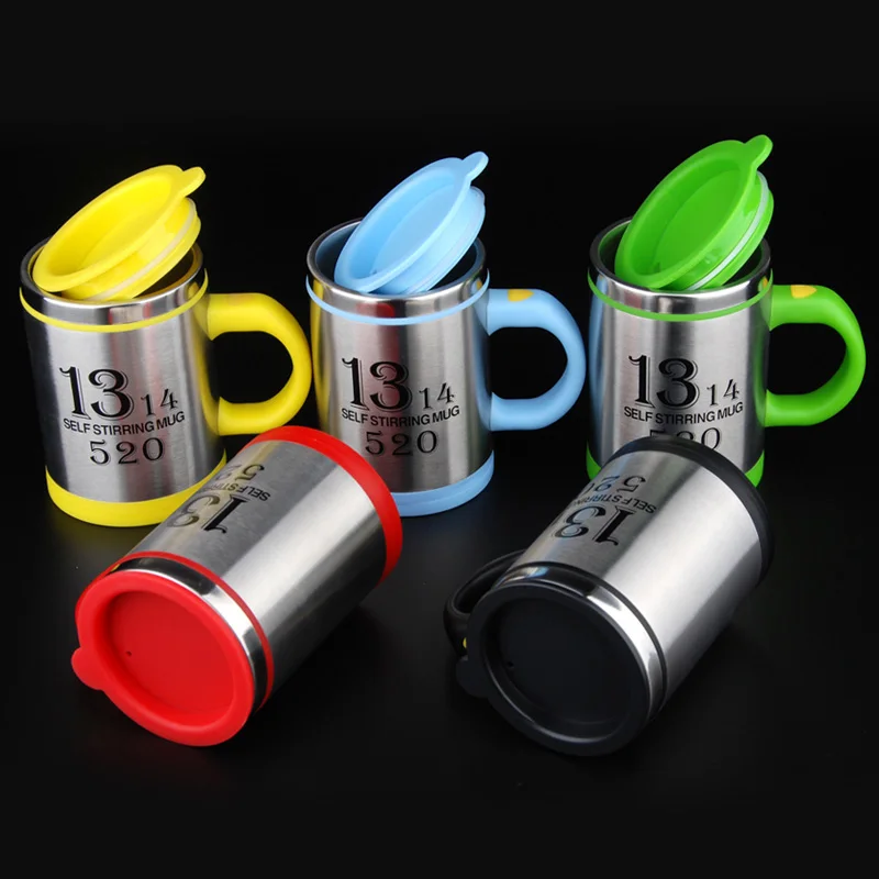 New style Automatic mixing coffee cup brand stainless steel cup self stirring electric coffee mug Caneca jarra