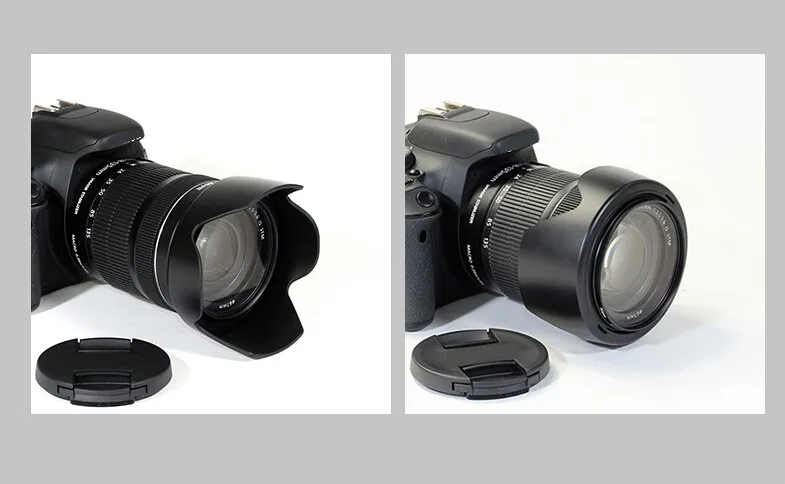 キャノンEFS55-250mmレンズ EW-60Cレンズフードレンズフィルター付