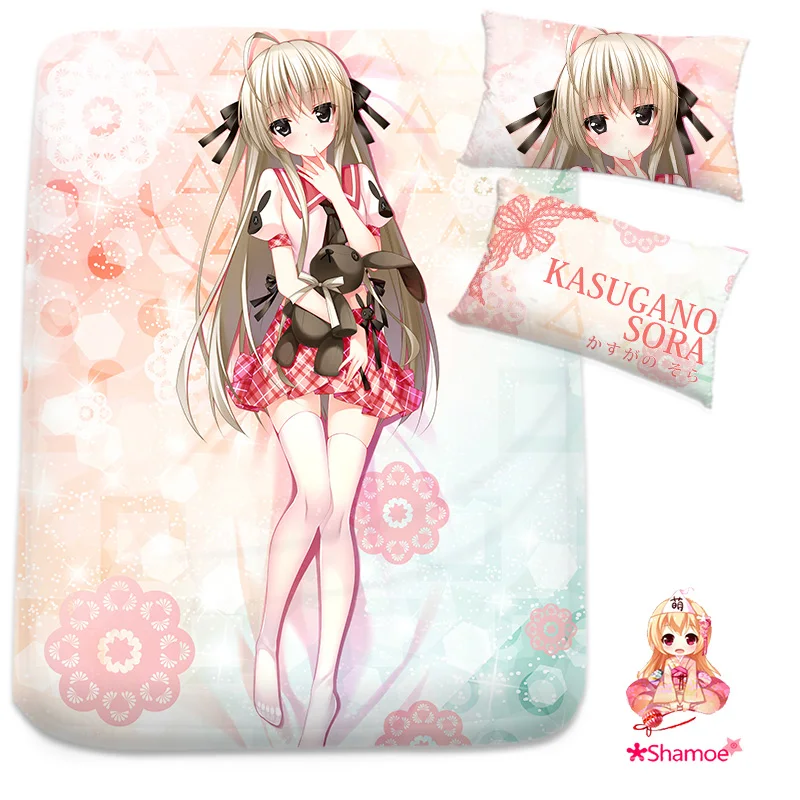 Anime Cartoon Cosplay Yosuganosora Kasugano Sora Mattress Cover Fitted Sheet Fitted cover bedspread counterpane