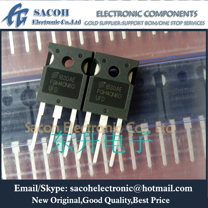 

New Original 2Pcs/Lot FGH40N60UFD OR FGH40N60SFD OR FGH40N65UFD OR FGH40N60SMD FGH40N60SMDF TO-247 40A 600V Power IGBT