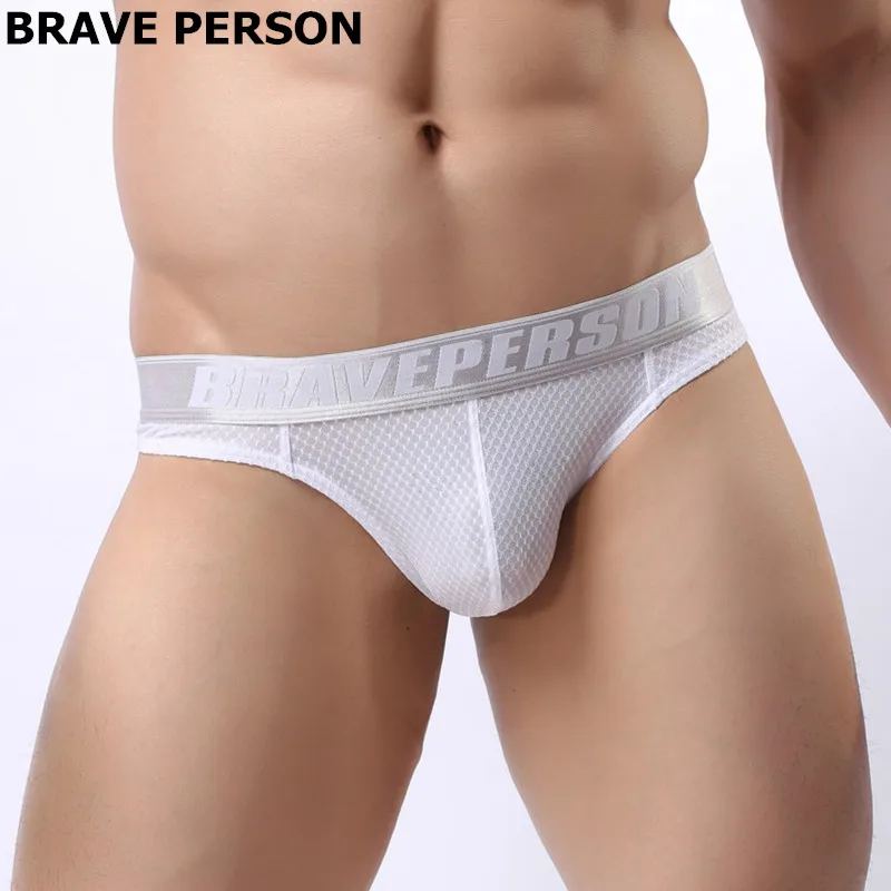 BRAVE PERSON Sexy Underwear Men Briefs Male Panties Breathable Low-waist Bikini Briefs Size S-XL Underpants for Man