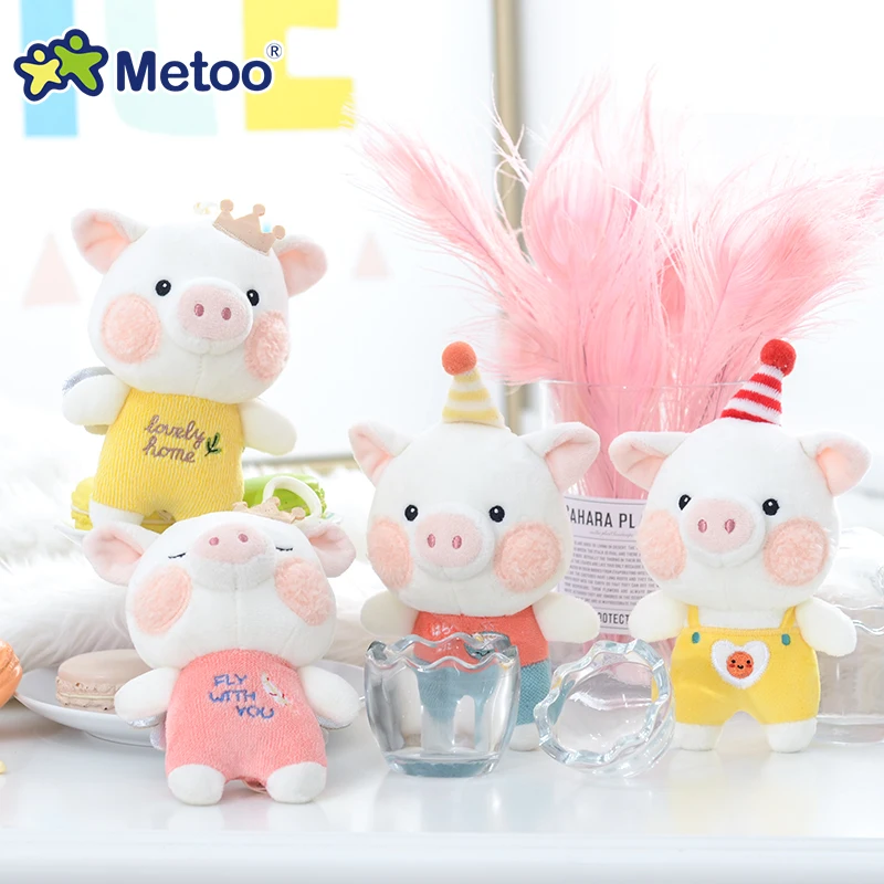 Metoo Doll Stuffed Toys Plush Animals doll little horse pig doll Kids Toys for Children Girls Boys Kawaii Mini Pendant Keychain