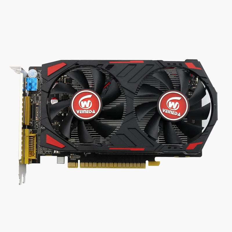 Veineda Graphics Cards Original GPU GTX750Ti 2GB 128Bit GDDR5 Video Card InstantKill R7 350 ,HD6850 Refurbished card