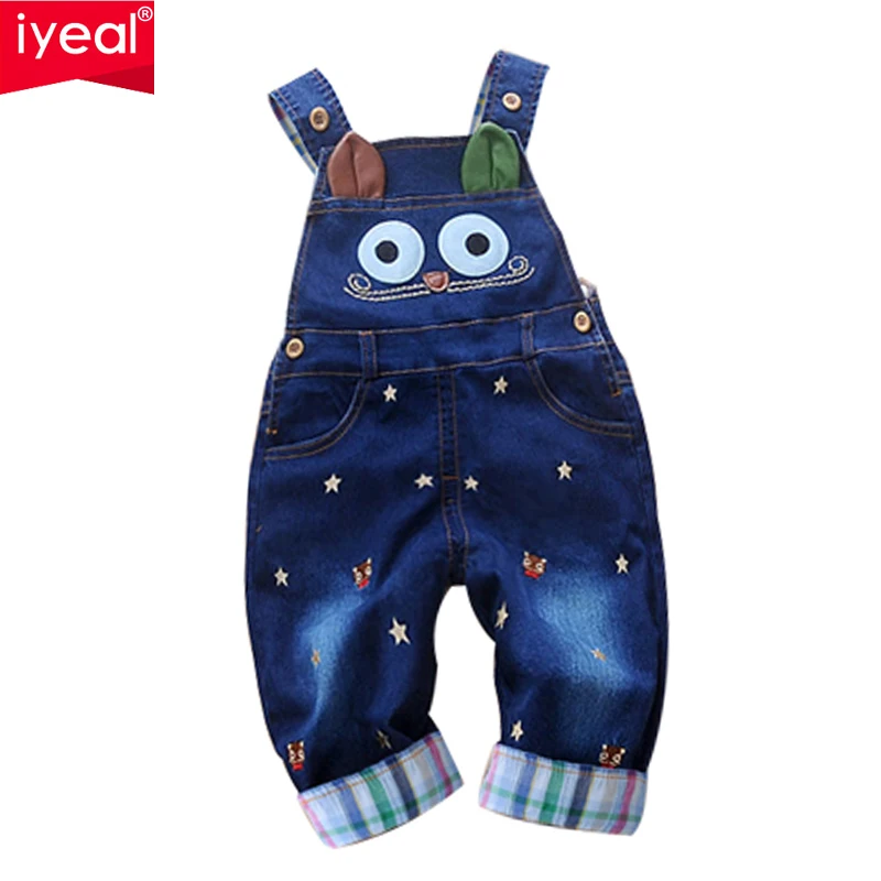 

IYEAL Autumn Baby Rompers Animal Baby Boy Girl Jeans Jumpsuit High Quality Denim Overalls Infant Clothing Baby Clothes 0-2Y