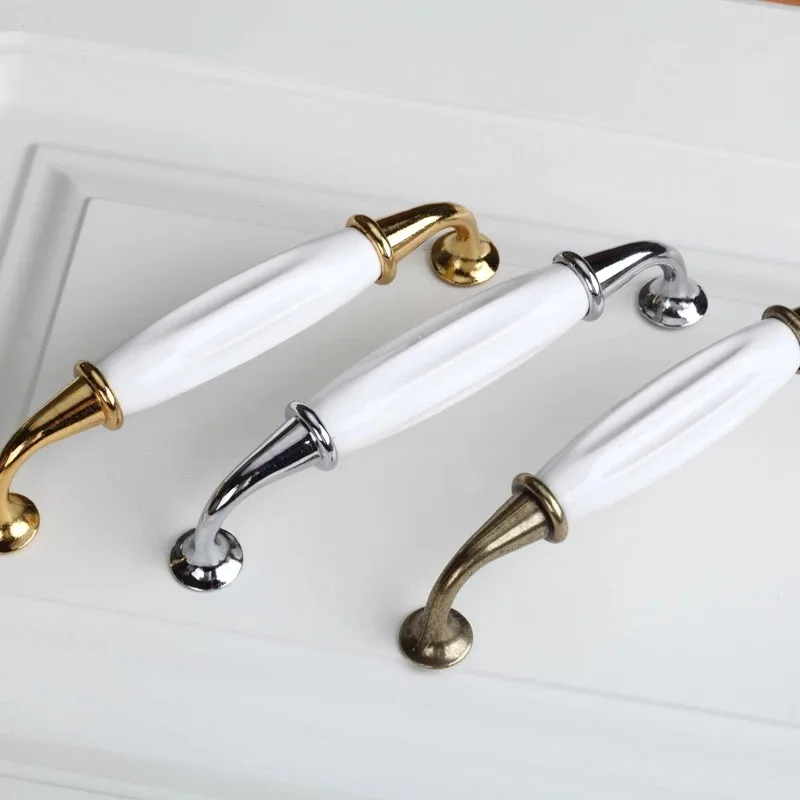 Free shipping Rural flower Drawer dresser door handles 5