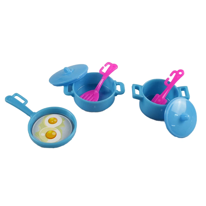 Juego de Mini utensilios de cocina de simulación, juguete de cocina, regalo para niños, accesorios para muñecas de 12 pulgadas, 7 unids/set por juego