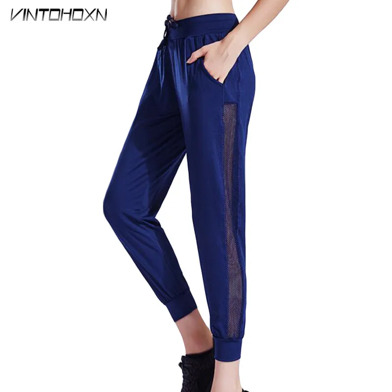 Women Long Running Pants Yoga Workout Sweatpants Fitness Sports Gym Hiking High Waist Clothing Women\'s Trousers For Female 17158