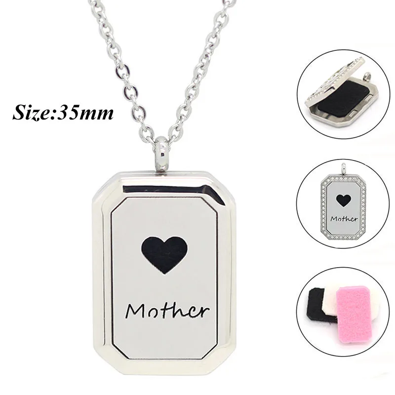 With Chain as Gift! 316L Stainess Steel Aromatherapy Necklace Essential Oil Perfume Diffuser Locket