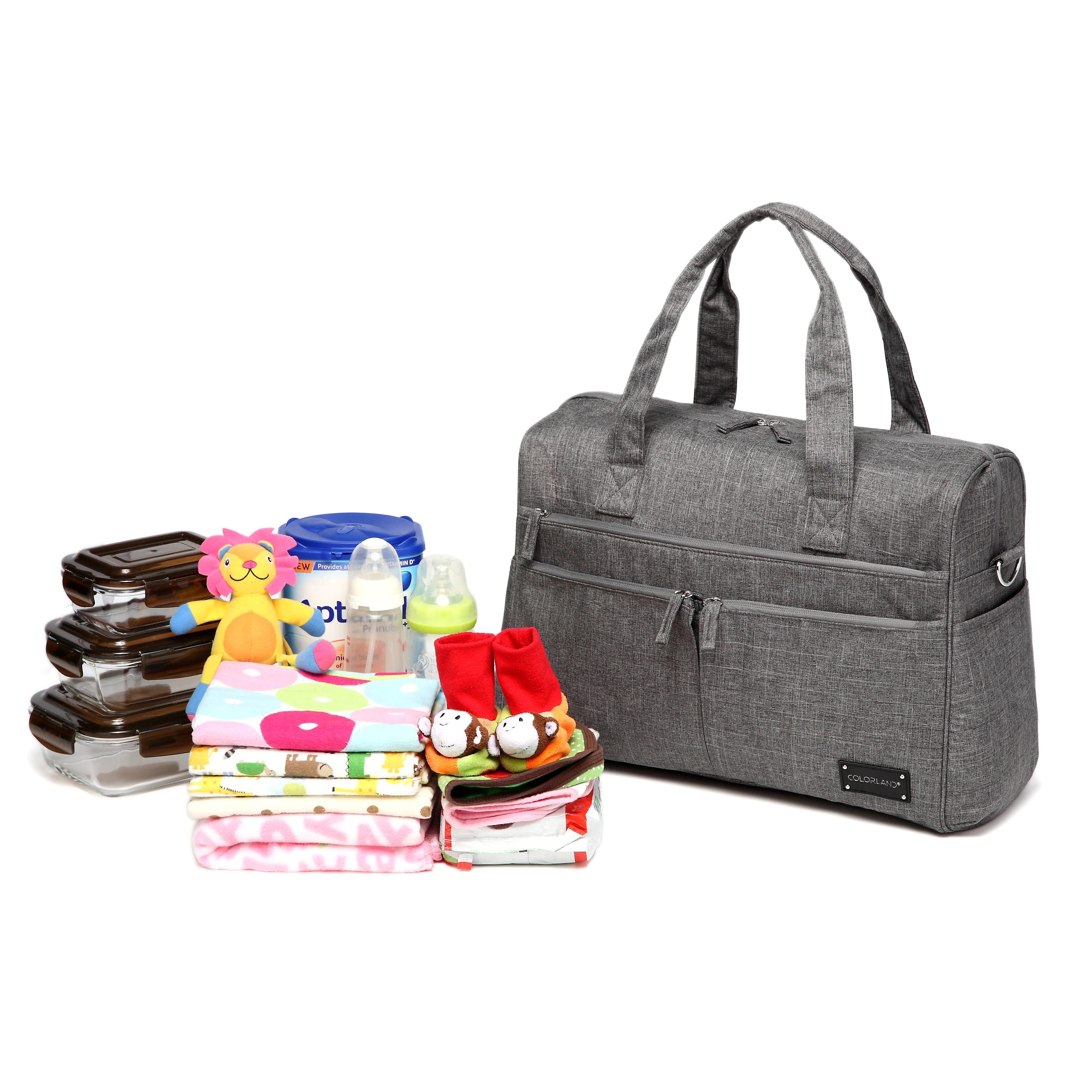 

Colorland Diaper Bag Organizer Large Baby Bag For Mom Messenger Nappy Bags Baby Diaper Handbag Mother Handbag Maternity Bags