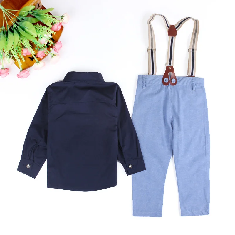 Spring Toddler Boy Clothes Gentleman Baby suits Long Sleeves Shirt+Pants Two-Piece Kids Boys Children Clothing Set Autumn BC1108