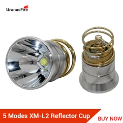 Uranusfire 501B 520B Lampe de poche LED Torche 5 fichiers XM-L2 1200lumens Réflecteur Tasse XM l2 led Lampes de poche