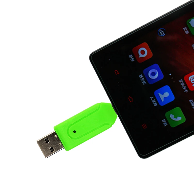 SR 2 in 1 USB OTG Card Reader Universal Micro SD USB 2.0 Card Lector De Dni Adattatore Micro USB Adapter for PC Laptop Android