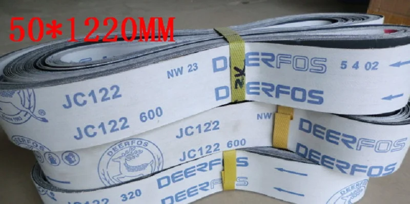 ใหม่ 5pcs 1220*50 มม.ซิลิคอนคาร์ไบด์สายพานขัด 48*2 "P60-1000 ละเอียดหยาบบดเครื่องบดเข็มขัดอุปกรณ์เสริม